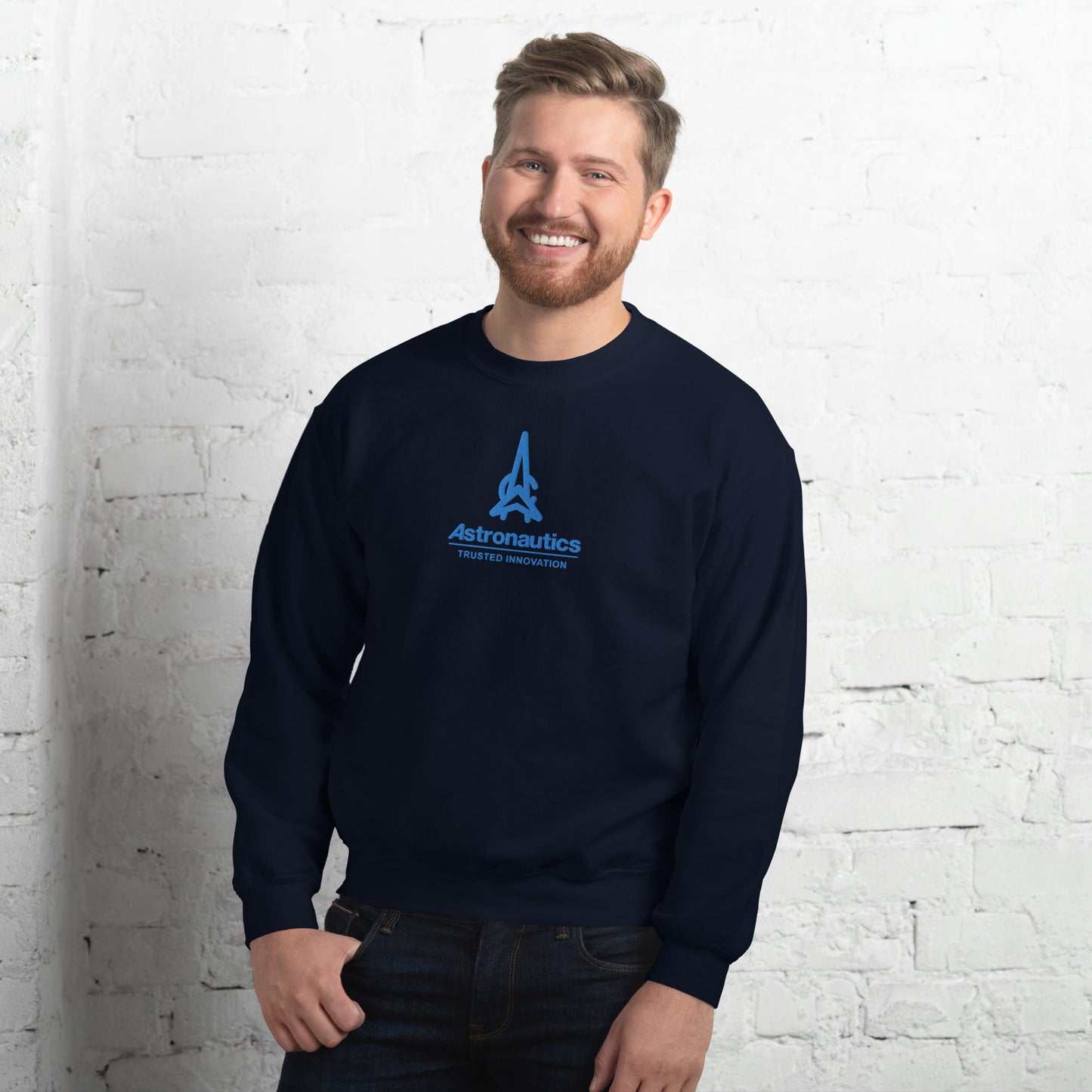 Unisex Classic Sweatshirt (Embroidered Full Size Logo)